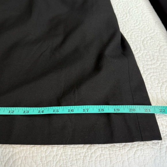 J. Crew Black Ruffled Dress Wool blend size 6 - Picture 7 of 11